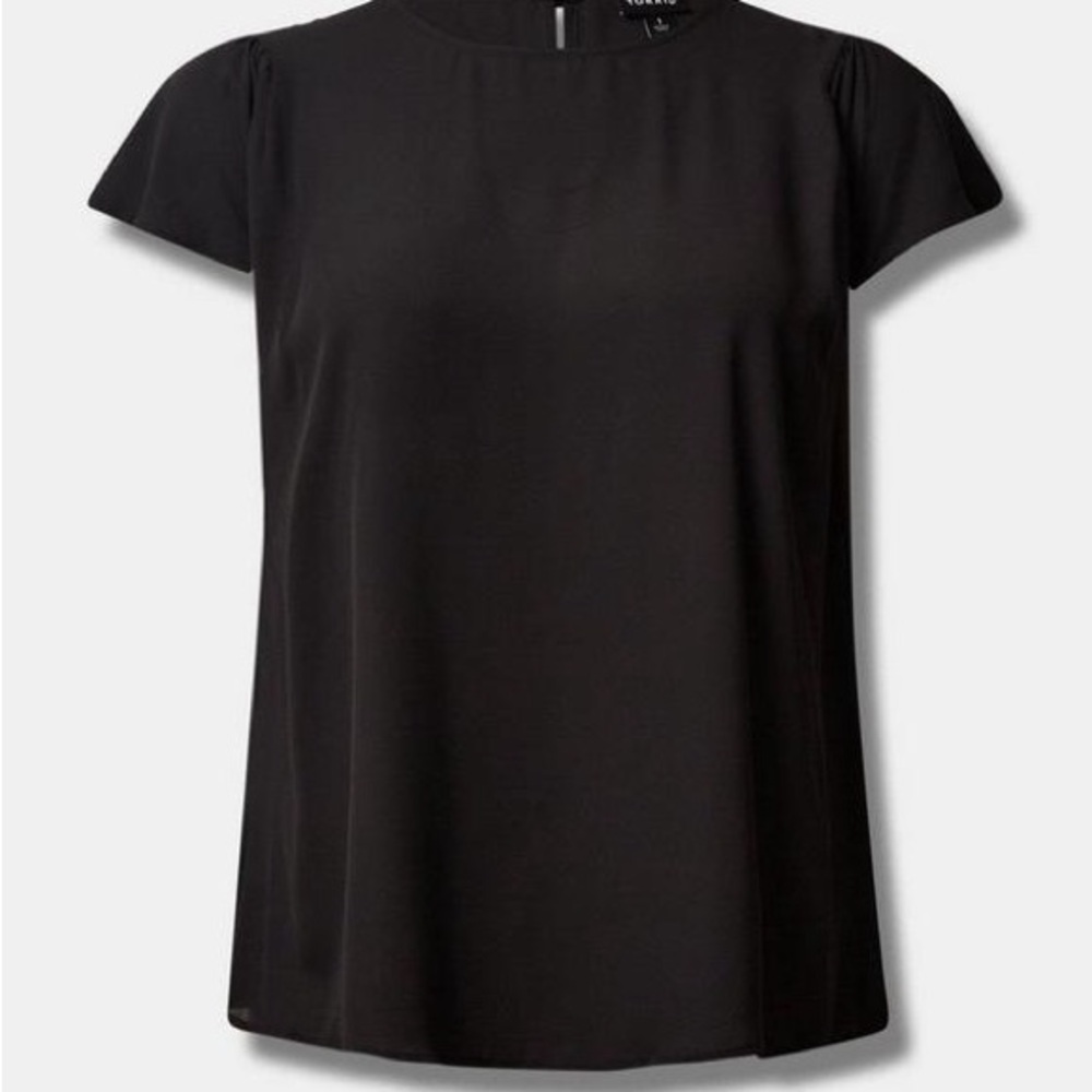 Torrid Georgette Dolman Flutter Short Sleeve Top 1X (14-16)